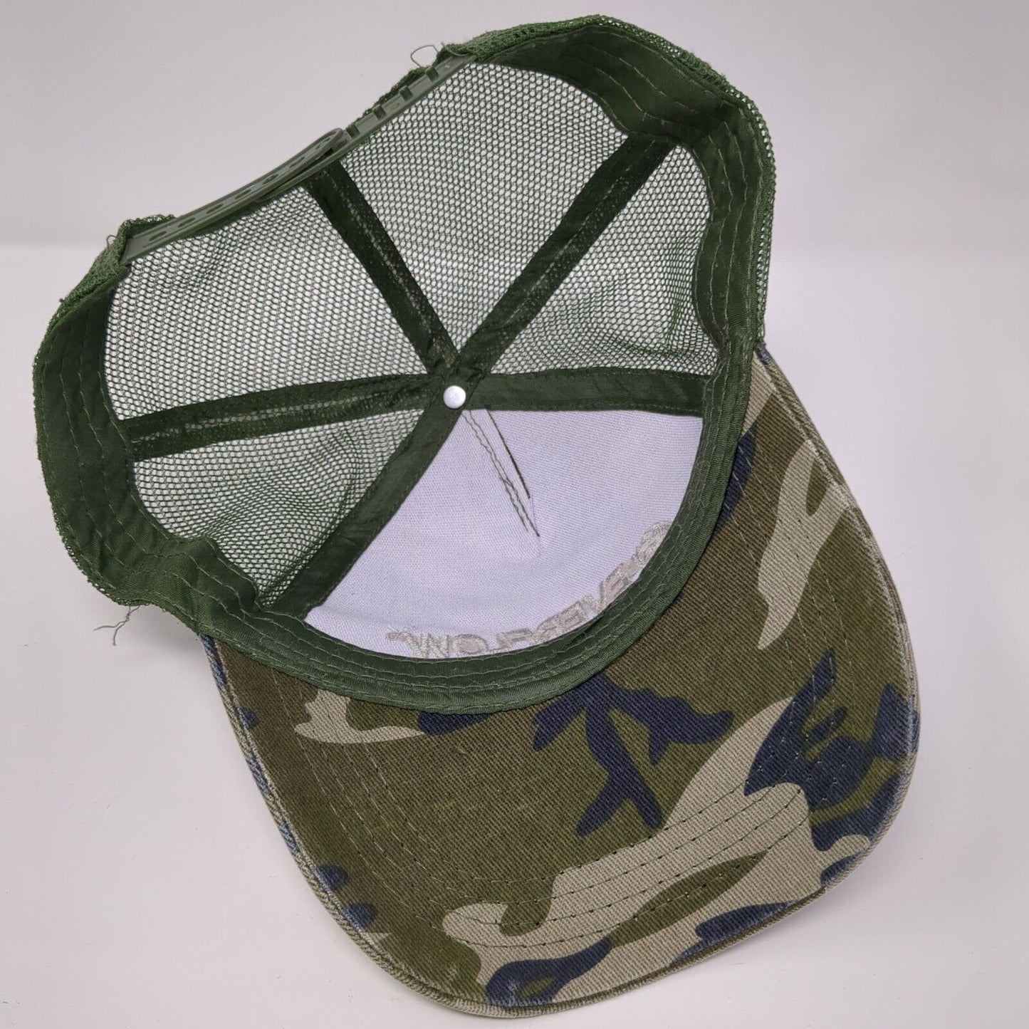 Everflow Snapback Trucker Hat Camouflage OSFA Adjustable Embroidered Mesh Back