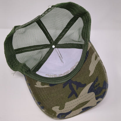 Everflow Snapback Trucker Hat Camouflage OSFA Adjustable Embroidered Mesh Back