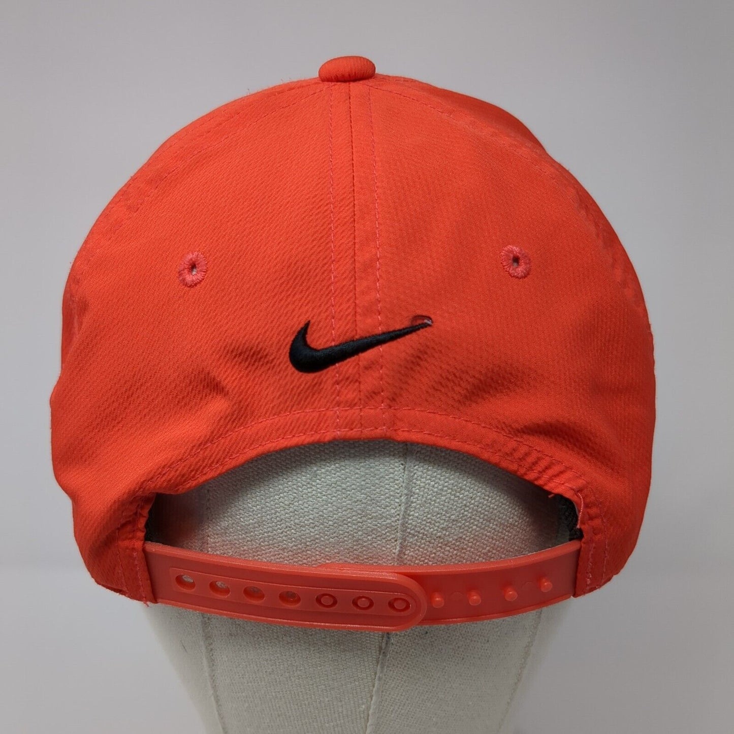 Nike Golf Snapback Hat Red One Size Adjustable Swoosh Embroidered
