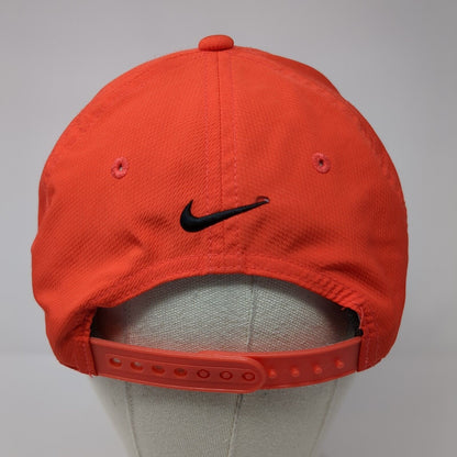 Nike Golf Snapback Hat Red One Size Adjustable Swoosh Embroidered