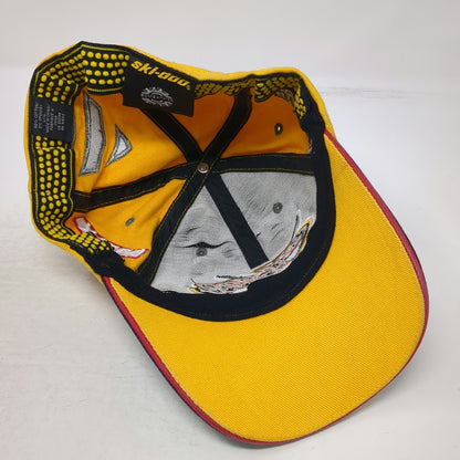 Ski-Doo Bombardier Racing Hat Black Yellow Baseball Cap XL Team Rotax Flex Fit