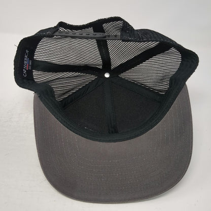 Cap America Trucker Hat Gray One Size SRW Products Mesh Snapback Flat Bill
