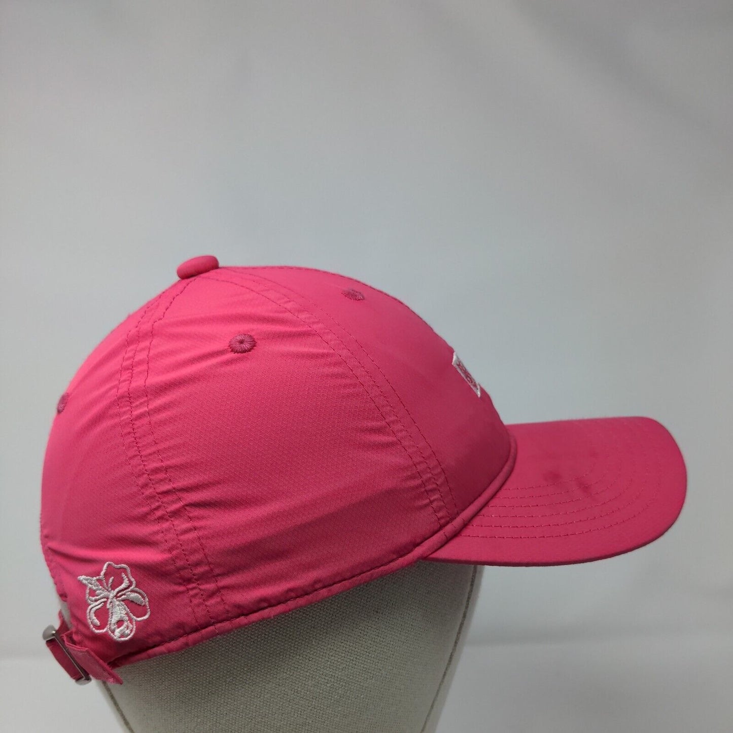 Salt Life Youth Slideback Hat Pink OS Adjustable Embroidered Floral Polyester