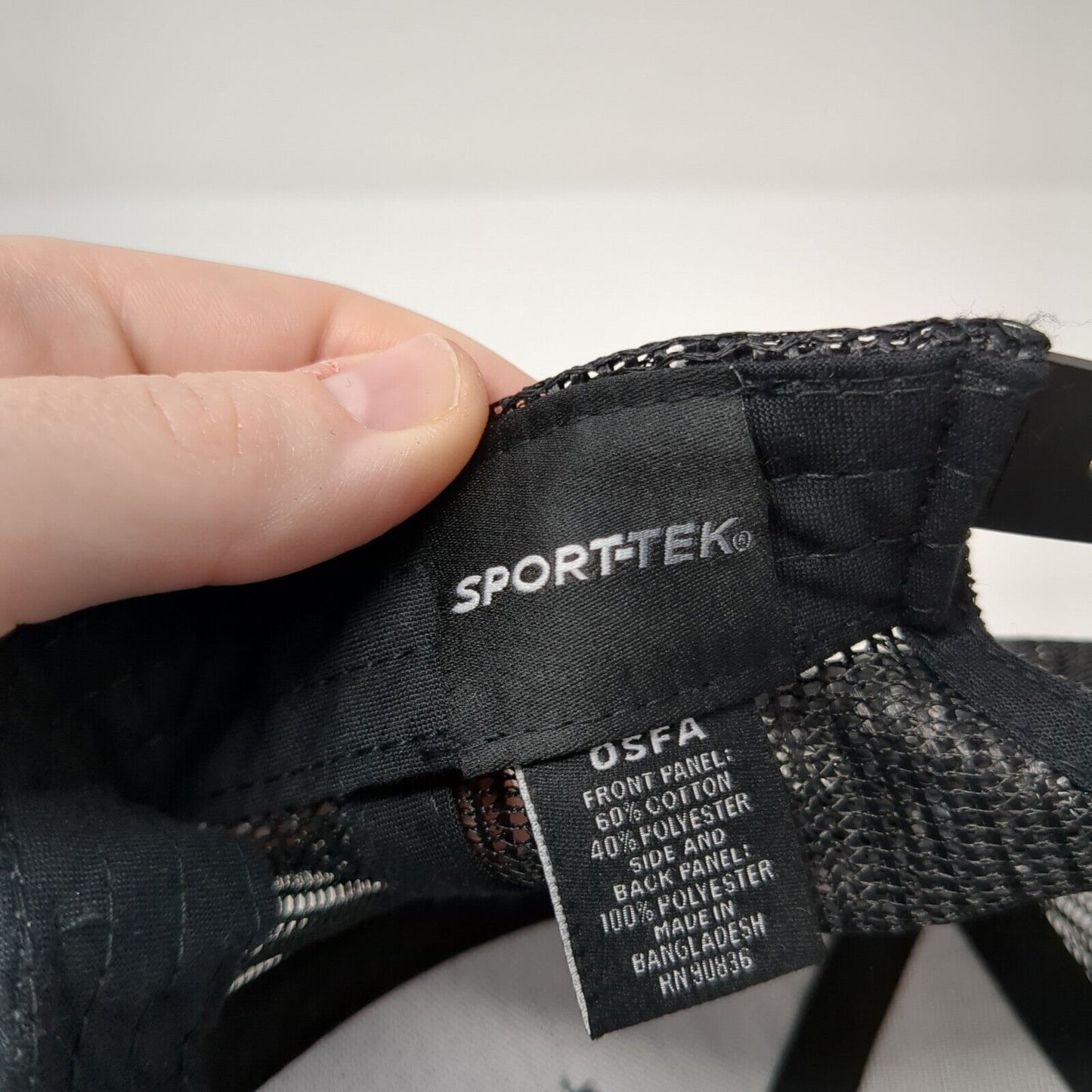 Moser Electric Snapback Trucker Hat Black One Size Mesh Back Sport-Tek