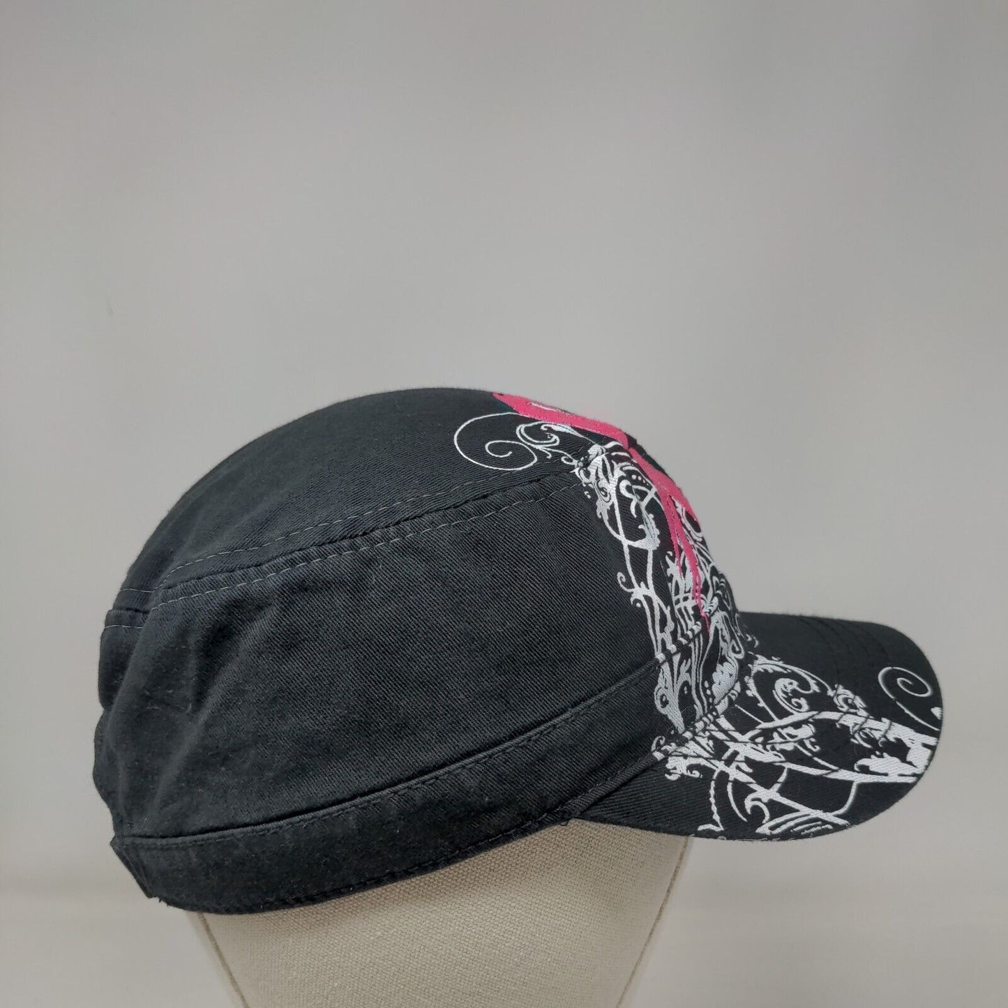 Breast Cancer Awareness Cadet Army Cap Black OS Maintenance Supply Headquarters