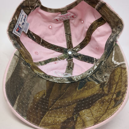The Game Baseball Cap Pink One Size Camo Patch Archery Logo Strapback Cotton Hat