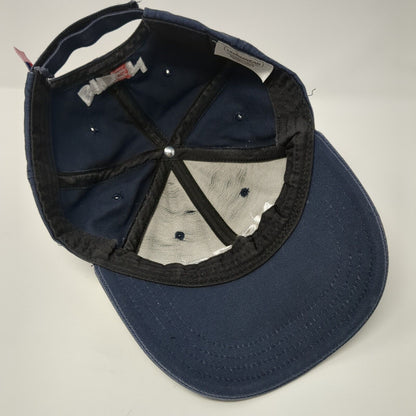 No 46 Biden Strapback Hat Blue OSFA Adjustable Embroidered 6 Panel Unionwear