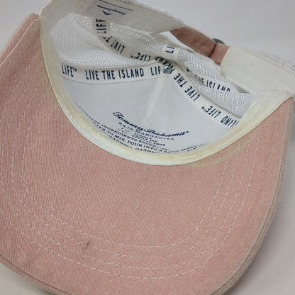 Tommy Bahama Pink Baseball Cap One Size Mesh Marlin Baja Margarita Recipe Hat