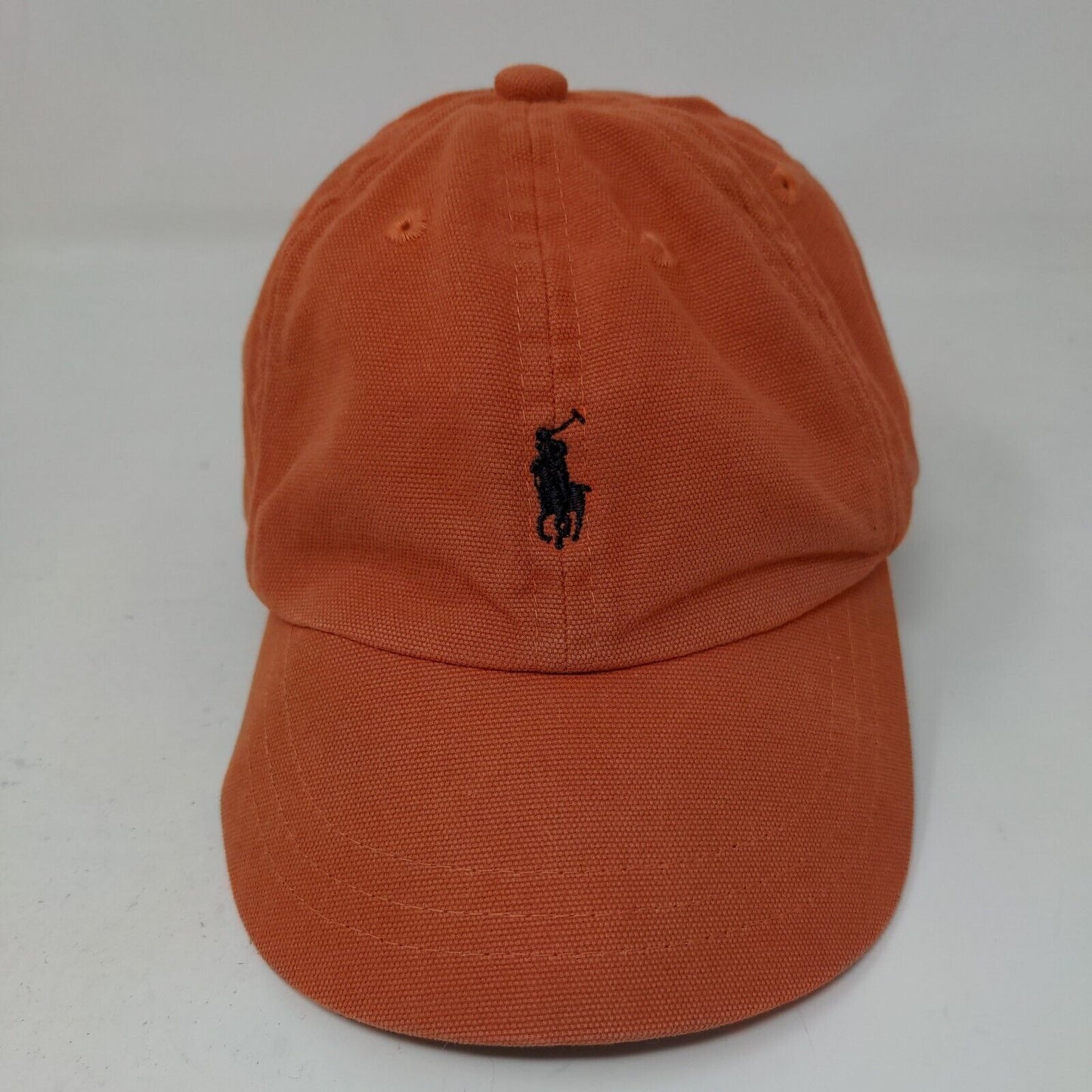 Polo Ralph Lauren Baby Hat Orange Embroidered Pony Logo 100% Cotton