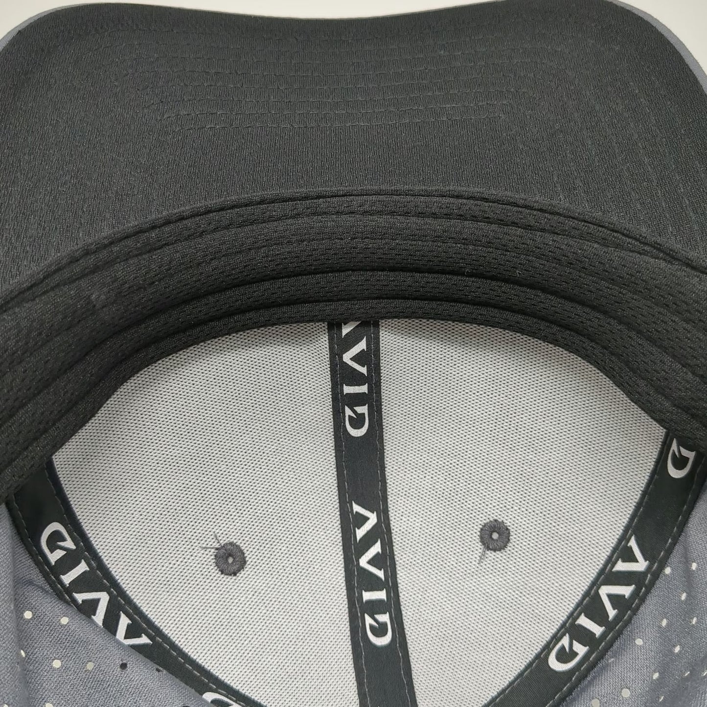 AVID Trucker Hat Gray One Size Snapback Fishing Hook Patch Laser Cut Performance