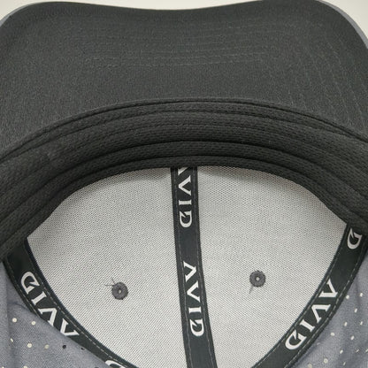 AVID Trucker Hat Gray One Size Snapback Fishing Hook Patch Laser Cut Performance