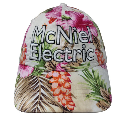 McNiel Electric Strapback Hat Multicolor OSFA Adjustable Embroidered Floral