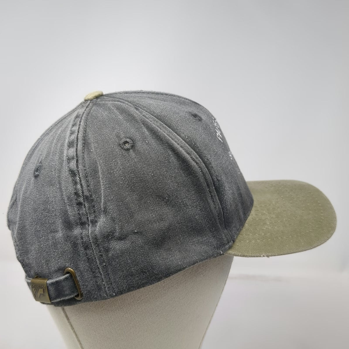 Toppers Inc Baseball Cap Gray Beige One Size Paper Chemical Slideback Cotton Hat