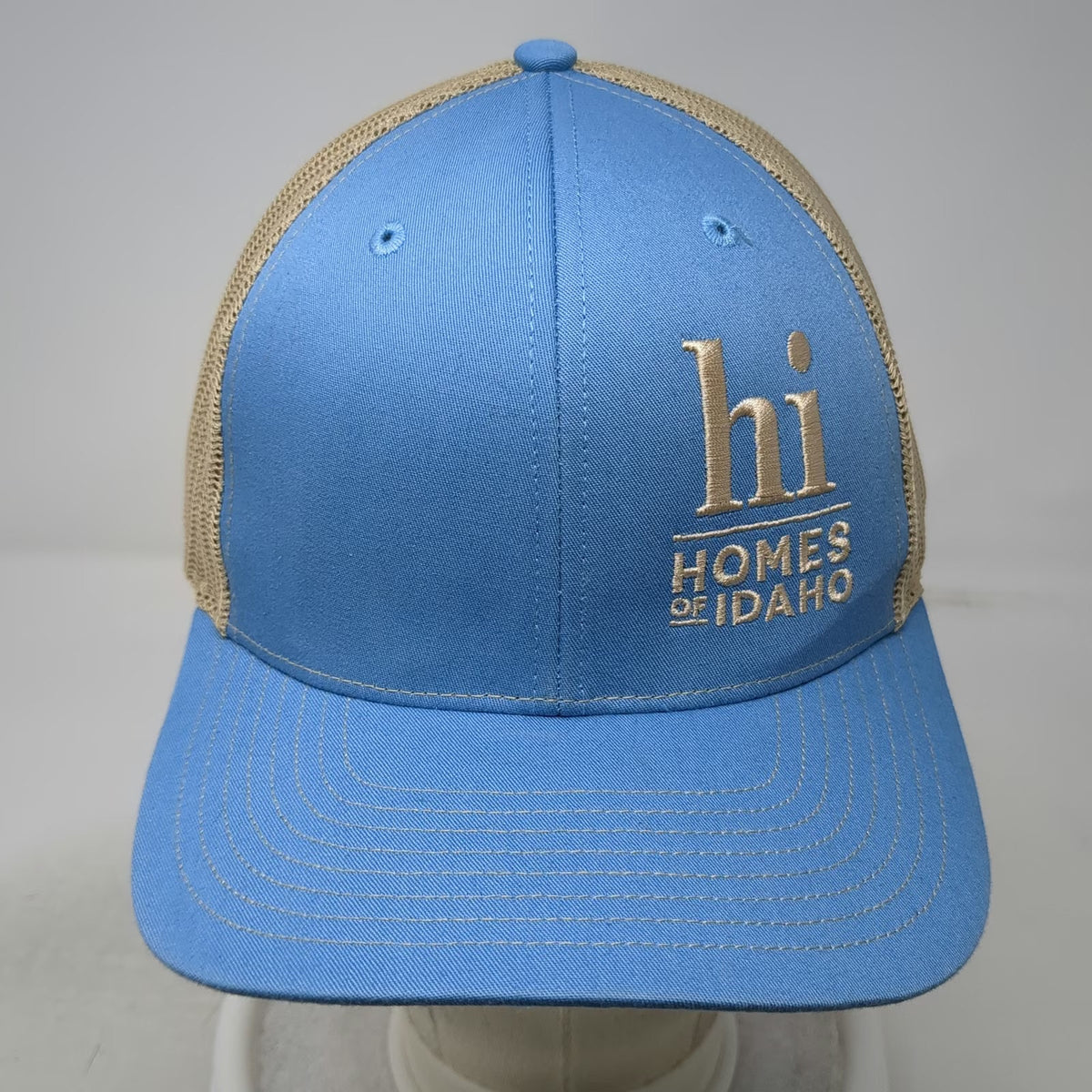 Richardson Trucker Hat Blue One Size Homes Of Idaho Mesh Snapback Adjustable hat