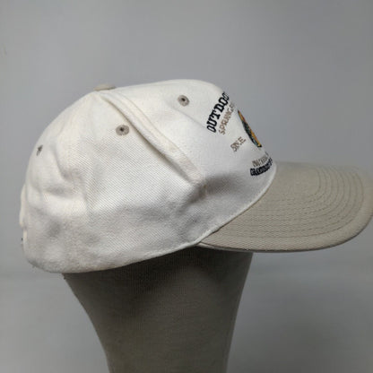 Bass Pro Shops Outdoor World Men's Slideback Trucker Hat White OSFM Embroidered