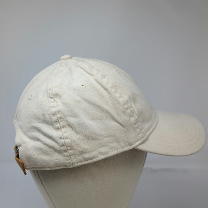 Madewell Baseball Cap Beige One Size Leather Strapback Organic Cotton Hat Plain