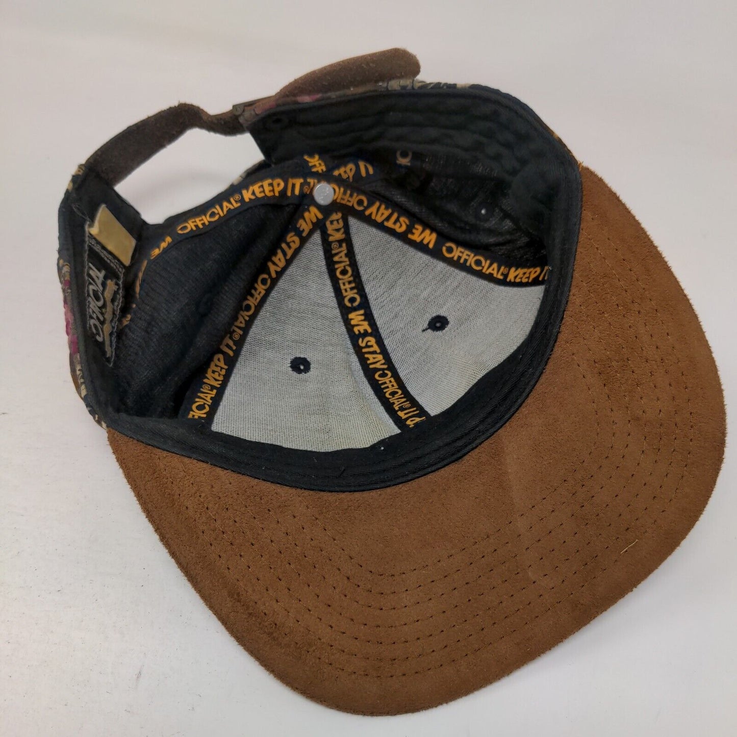 Keep It Official Strapback Hat Multicolor One Size Floral Leather Strap