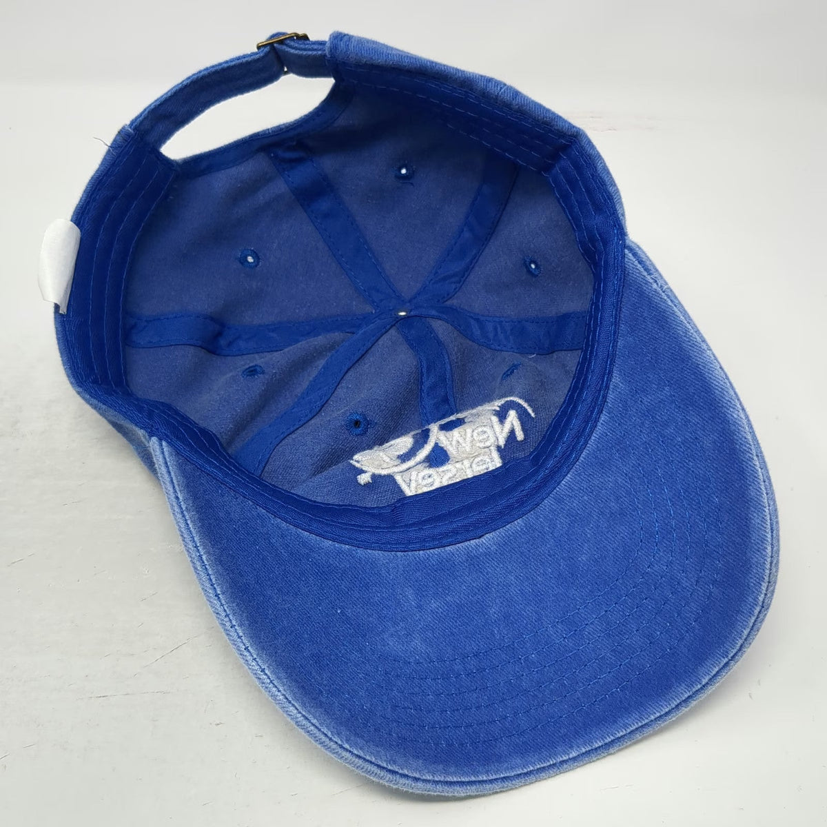 New Jersey Lottery Embroidered Logo Blue Baseball Cap One Size Adjustable Hat
