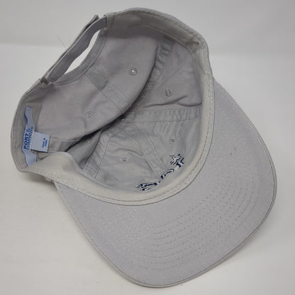 ISG Strapback Baseball Cap Gray One Size Adjustable Embroidered Port & Company