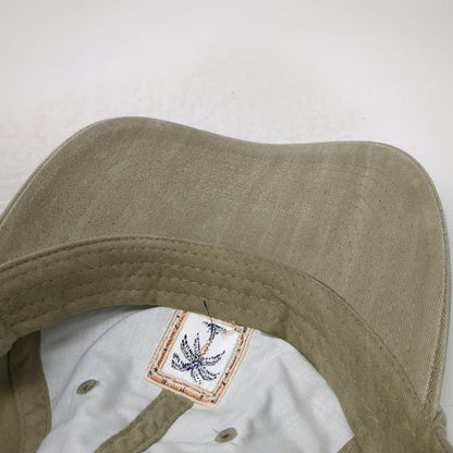 Cameo Aruba Palm Tree Beige Baseball Cap One Size Brushed Cotton Hat Slideback