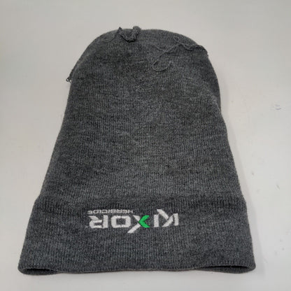 Kixor Herbicide Men's Knit Beanie Hat Cap Gray 100% Acrylic Embroidered Logo