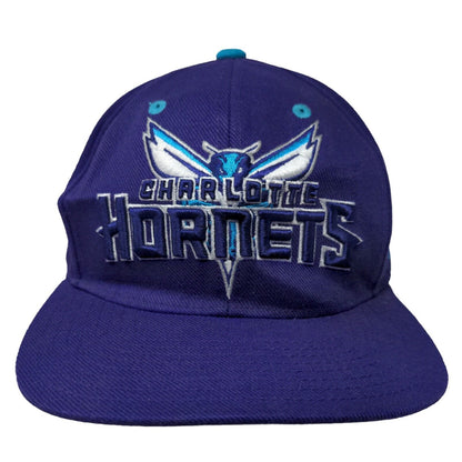 Adidas Men's Snapback Hat Purple OSFA Charlotte Hornets Embroidered Logo