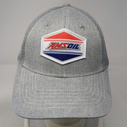 Amsoil Synthetic Lubricants Logo Gray One Size Trucker Hat Mesh Snapback