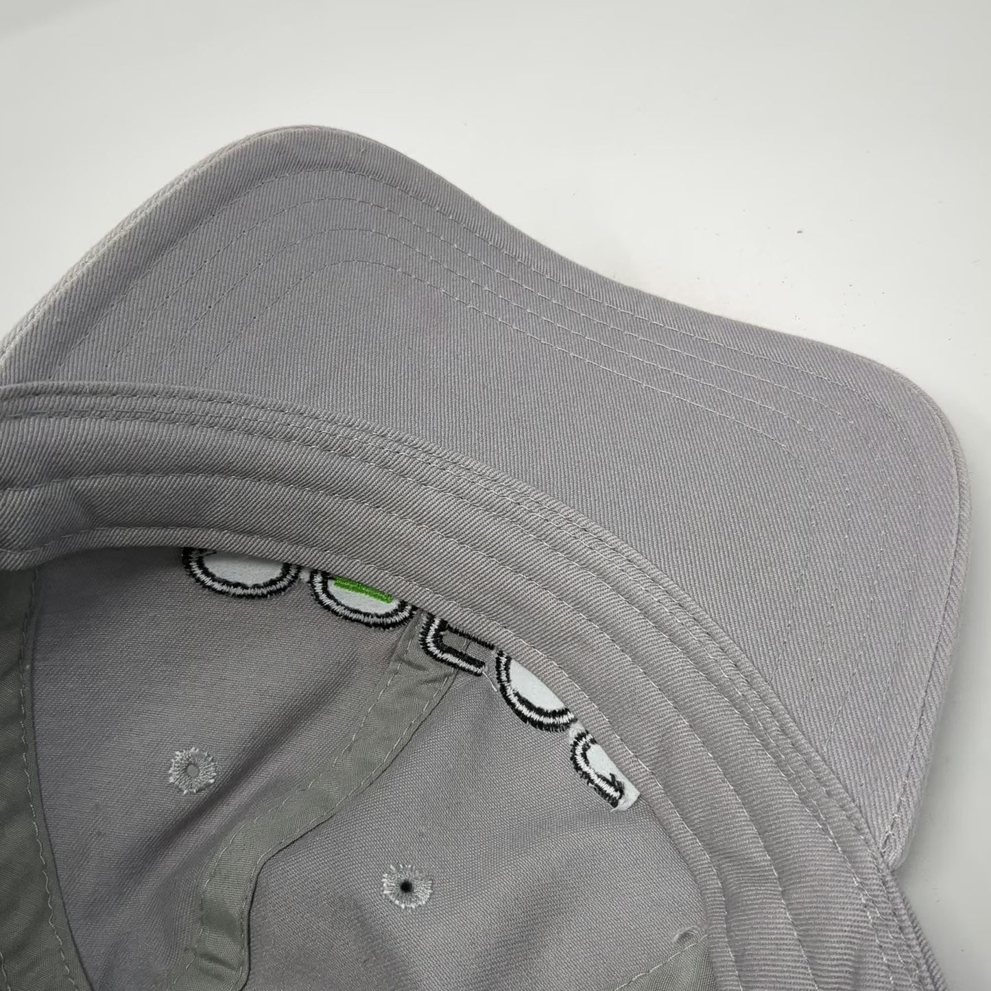 Pukka OOFOS Baseball Cap Gray One Size Adjustable Embroidered Logo Cotton Hat