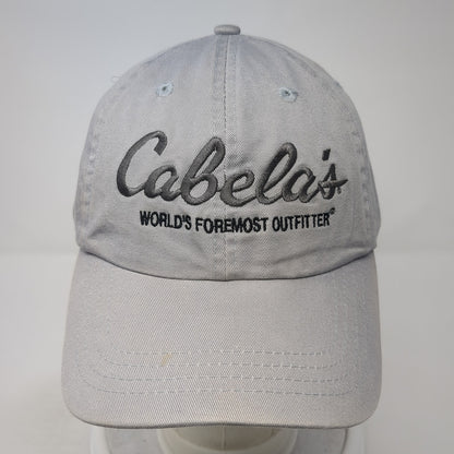 Cabela's Worlds Foremost Outfitters Baseball Cap Gray OS Adjustable Embroidered