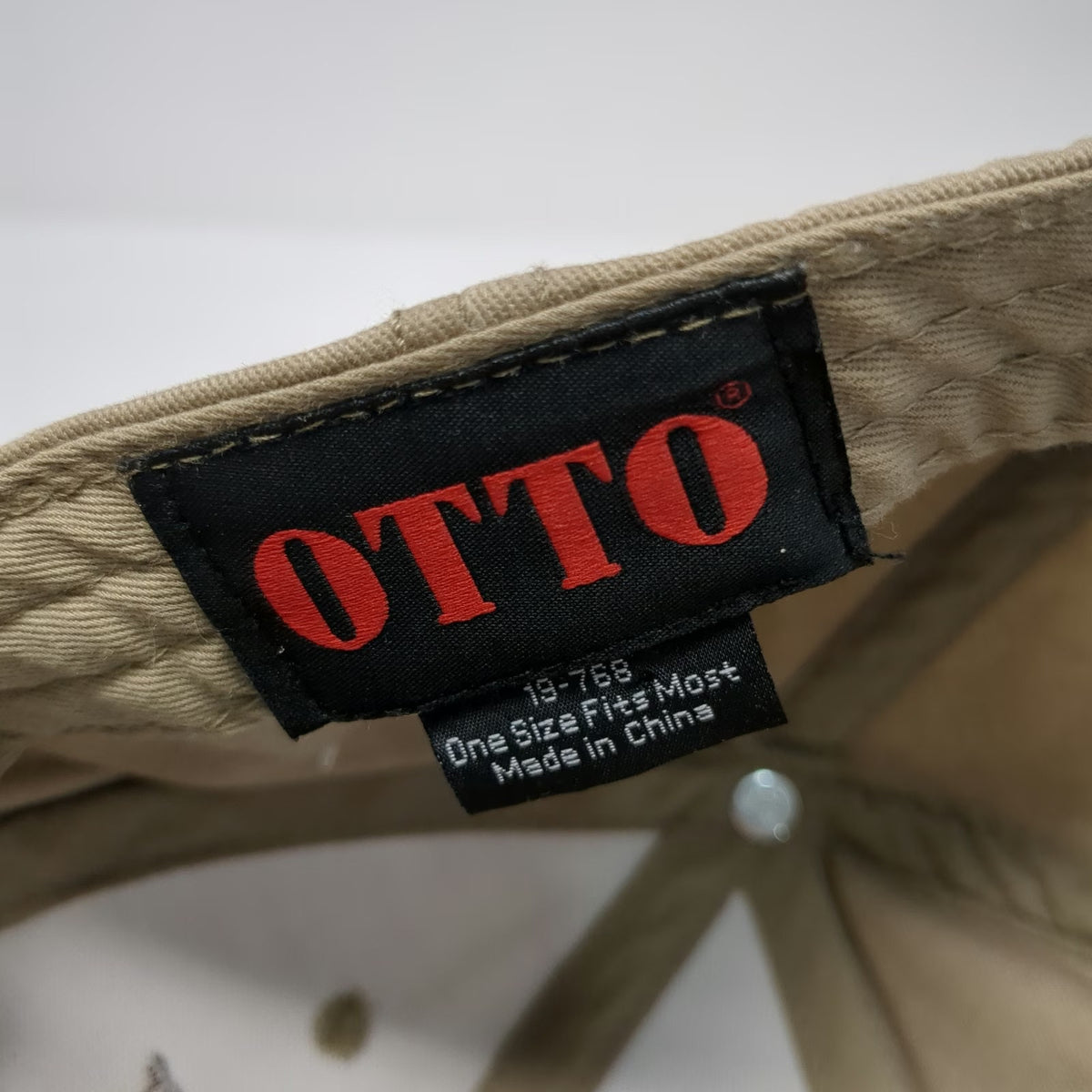 OTTO Baseball Cap Beige One Size Oregon Trail Baker City Wagons Ho Strapback Hat