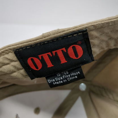 OTTO Baseball Cap Beige One Size Oregon Trail Baker City Wagons Ho Strapback Hat