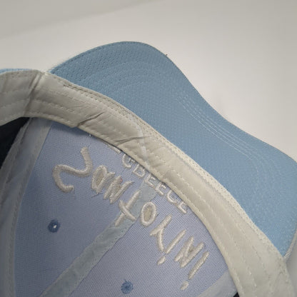 Santorini Greece Slideback Hat Blue One Size Adjustable Embroidered Polyester
