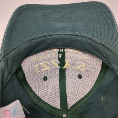 Izzy's Steaks & Chops Snapback Hat Green One Size Embroidered KC