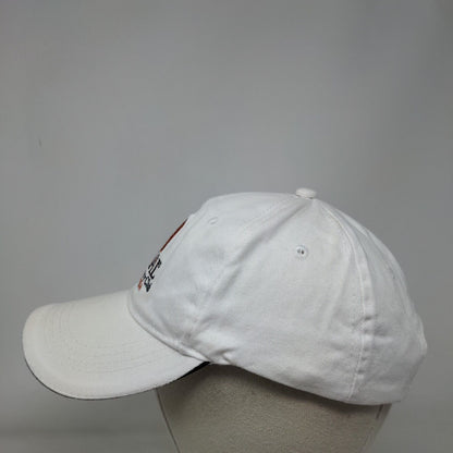 Cheval Golf and Country Club Strapback Hat White One Size Embroidered