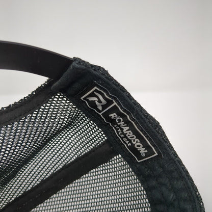 Richardson Snapback Mesh Back Trucker Hat Camo One Size Flag Patch