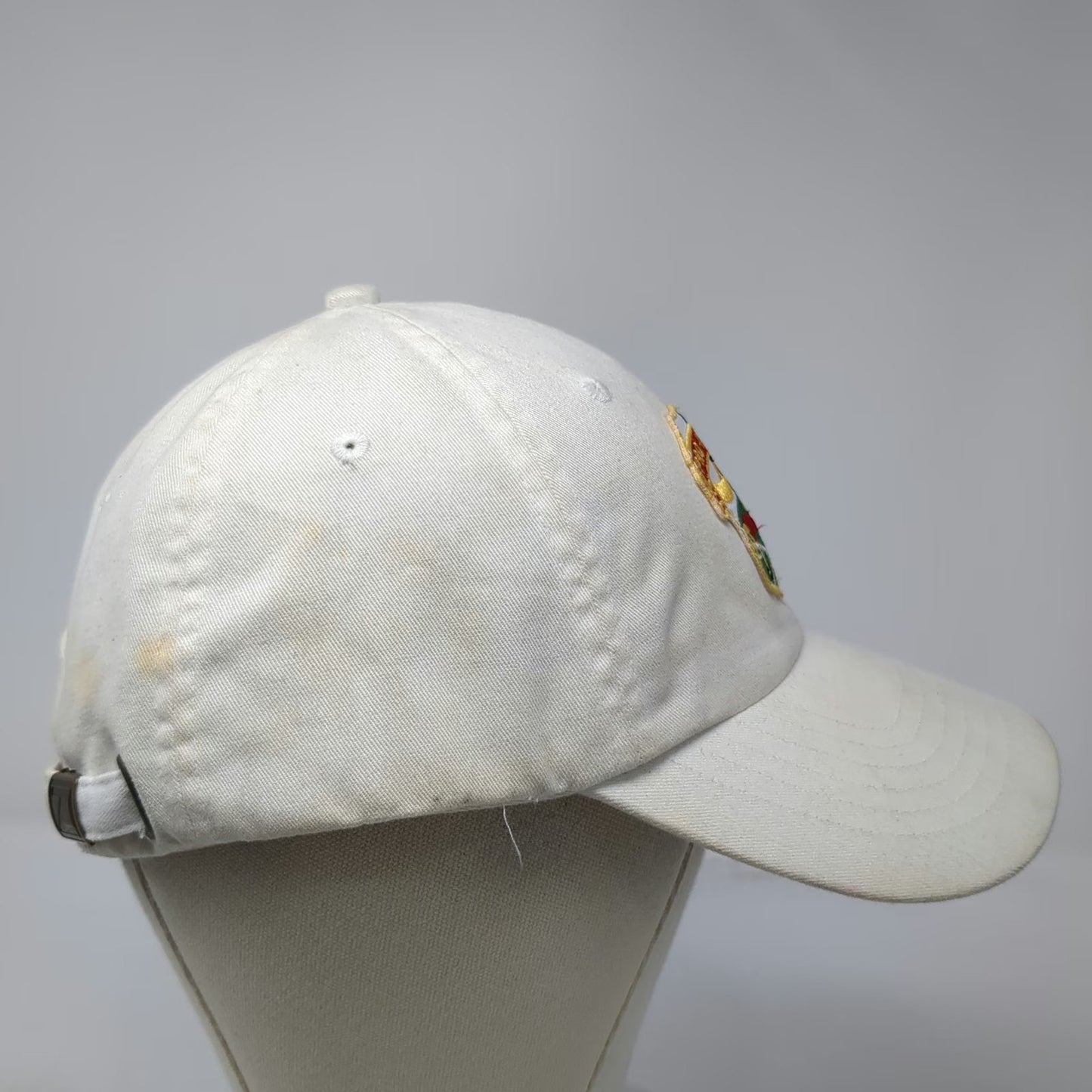 Zkapz Baseball Cap White One Size Pro-Duffers Golf Crest Patch Slideback hat