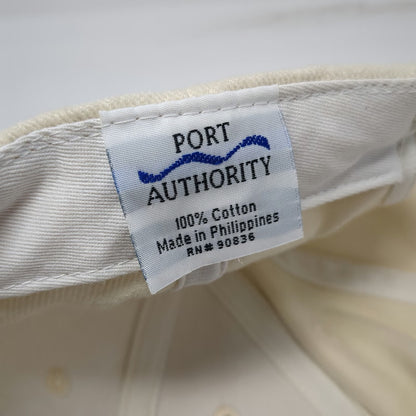 Port Authority Baseball Cap Beige Blue One Size Spike Club 2000 Graphic Hat