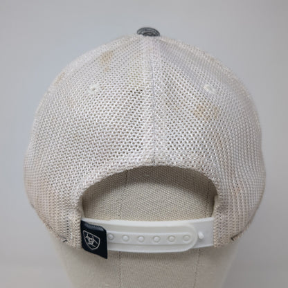 Ariat Snapback Trucker Hat Gray OS Adjustable 110 Flexfit Mesh Back Yupoong