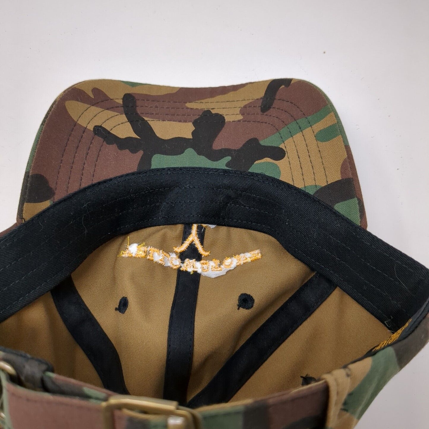 Yellowstone Dutton Ranch Slideback Hat Camo OSFA Embroidered Yupoong