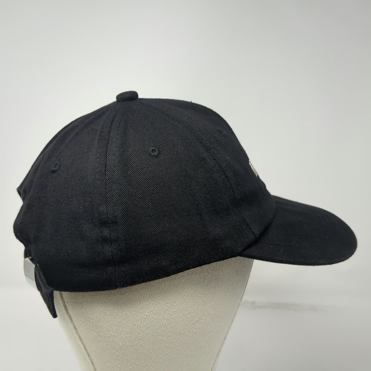 X.Y.F Baseball Cap Black One Size New York N.Y. Embroidered Cotton Slideback Hat