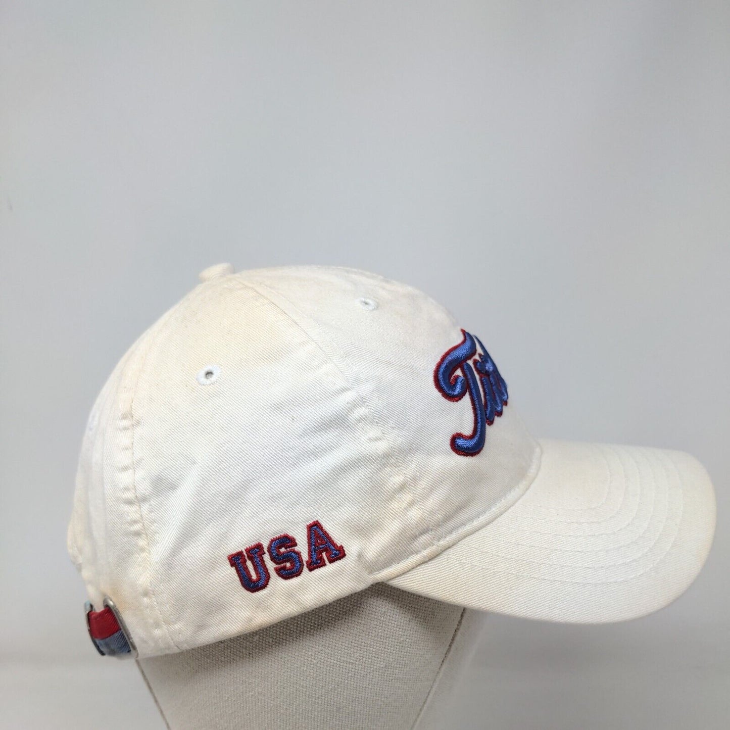 Titleist USA Slideback Hat Cream One Size Embroidered Adjustable