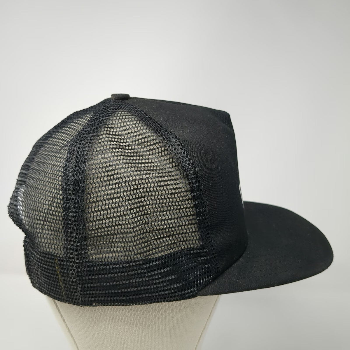 Safety-Kleen We Care Recycle Earth Trucker Hat Black One Size Snapback Made USA