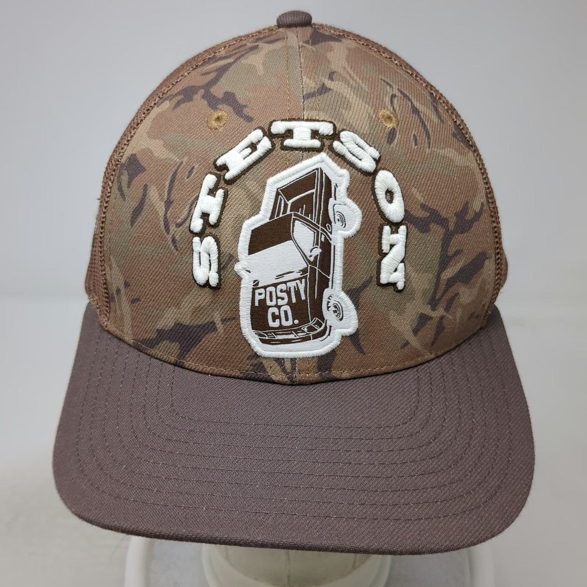 Stetson Trucker Hat Brown Camo Posty Co Post Malone One Size Mesh Snapback PM