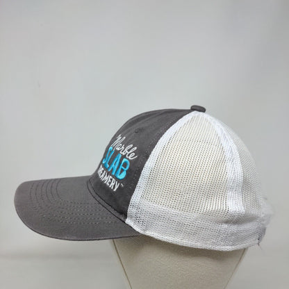 Marble Slab Creamery Strapback Mesh Back Trucker Hat Gray Adult 6 Panel
