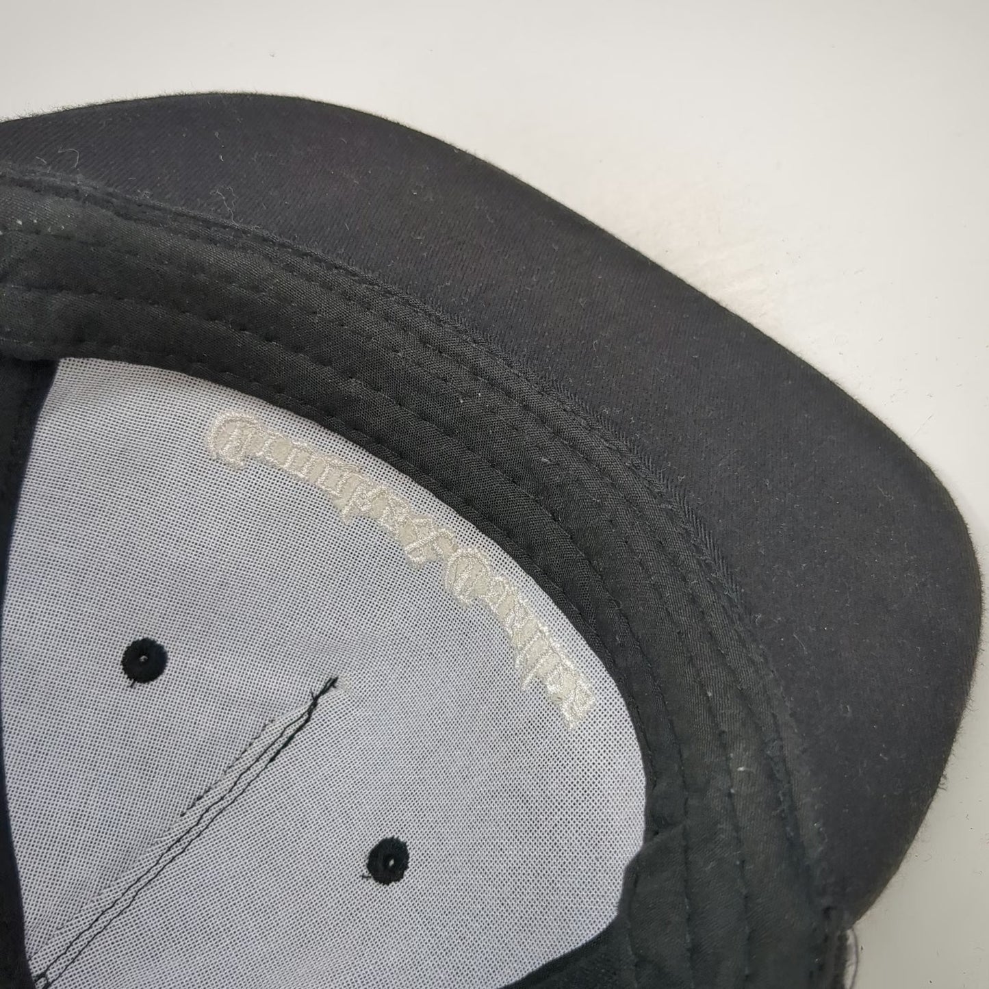 Crooks & Castles Snapback Black One Size Hat Contrast Piping Embroidered Logo