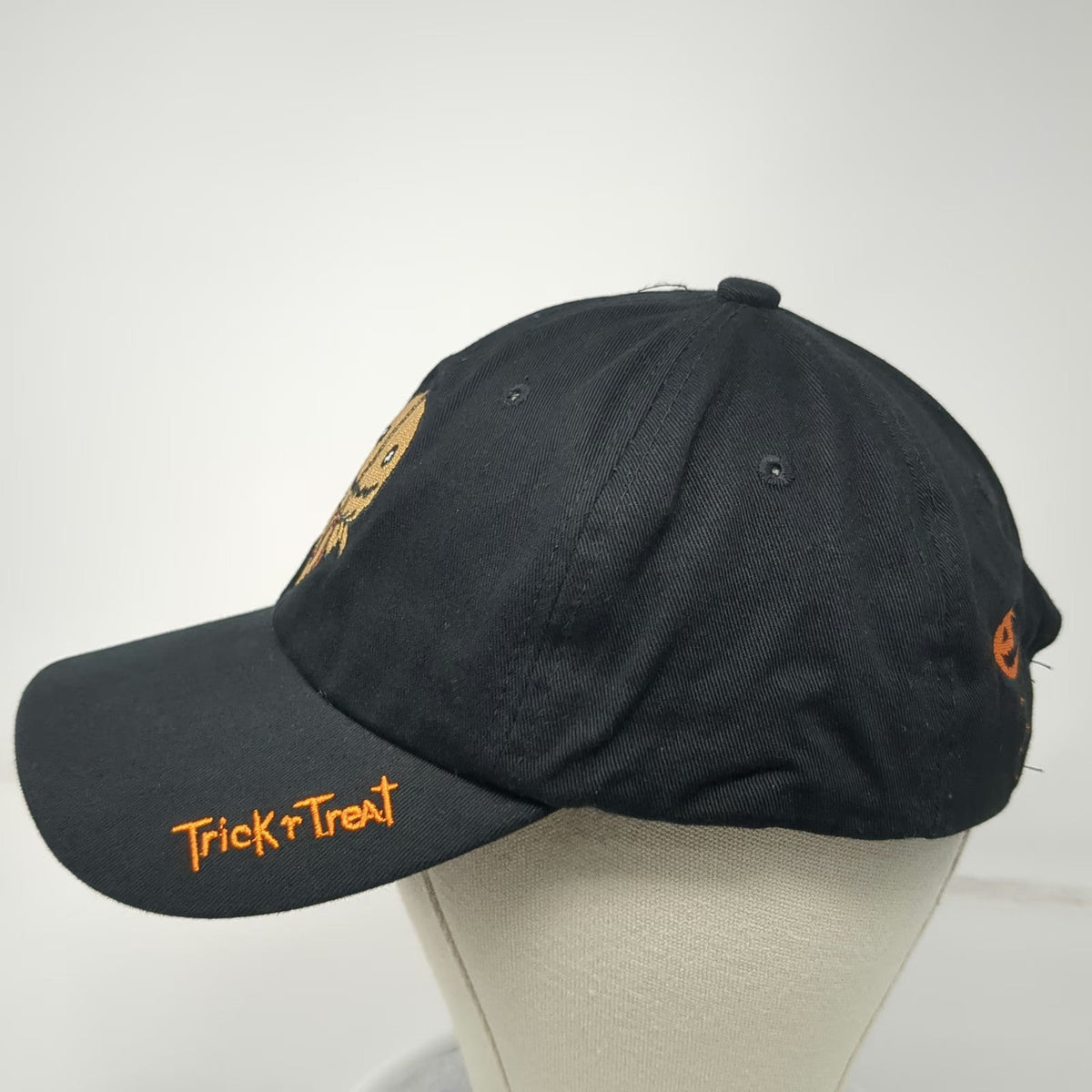 Trick R Treat Sam Movie Baseball Cap Black One Size Halloween Slideback Hat