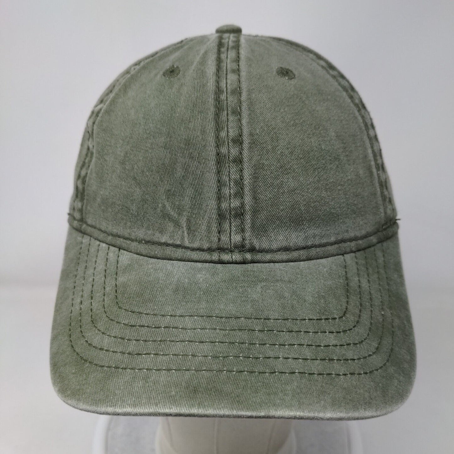 Unbranded Slideback Hat Solid Green OSFM Adjustable 6 Panel Blank