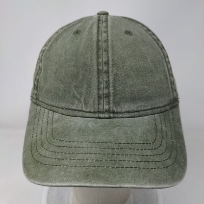 Unbranded Slideback Hat Solid Green OSFM Adjustable 6 Panel Blank