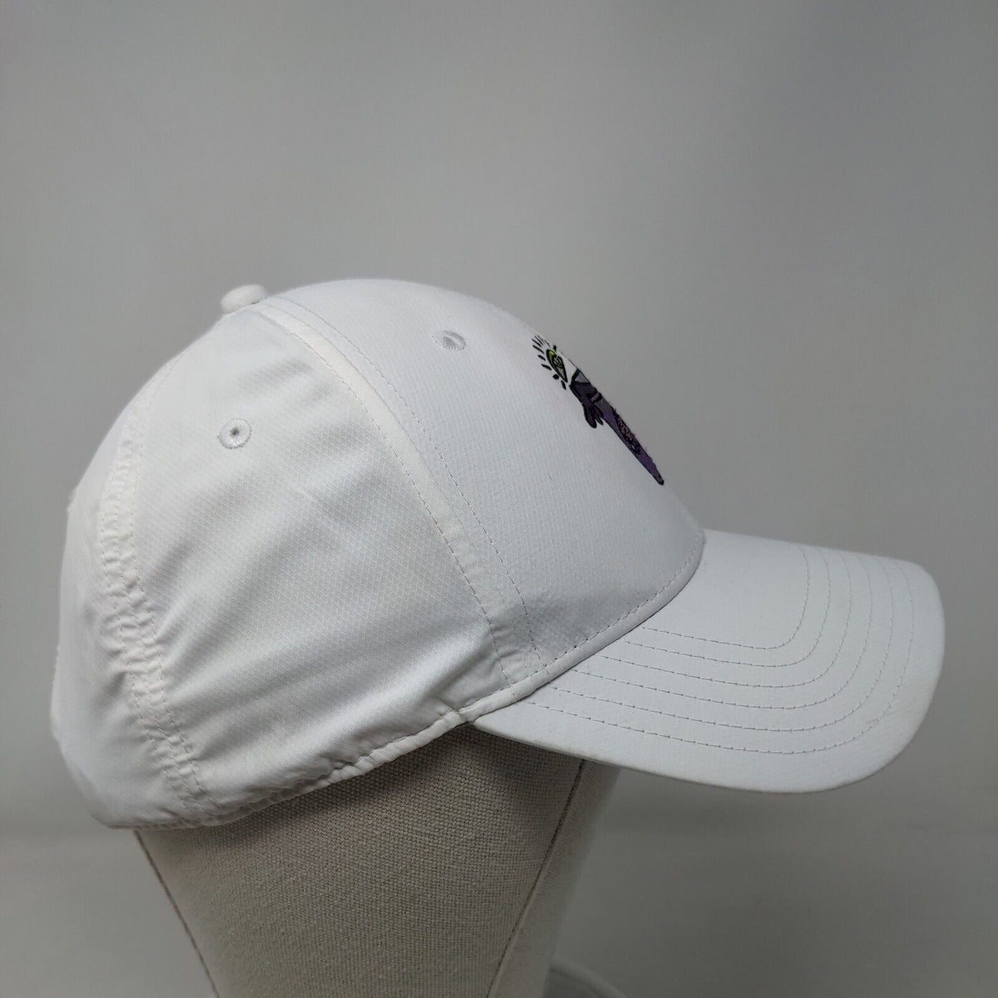 Purple Drink Strapback Hat White OSFA Embroidered Adjustable Imperial