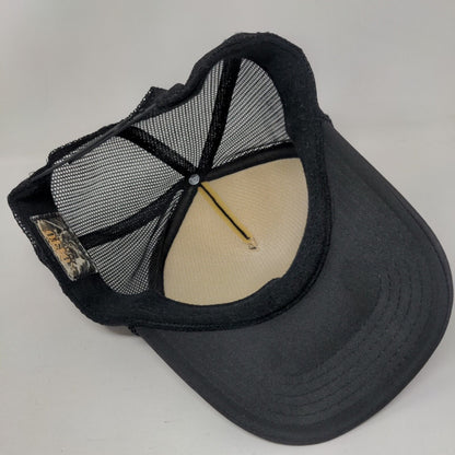URLND Snapback Trucker Hat Black OSFM Adjustable Mesh Back Rope Otto Collection